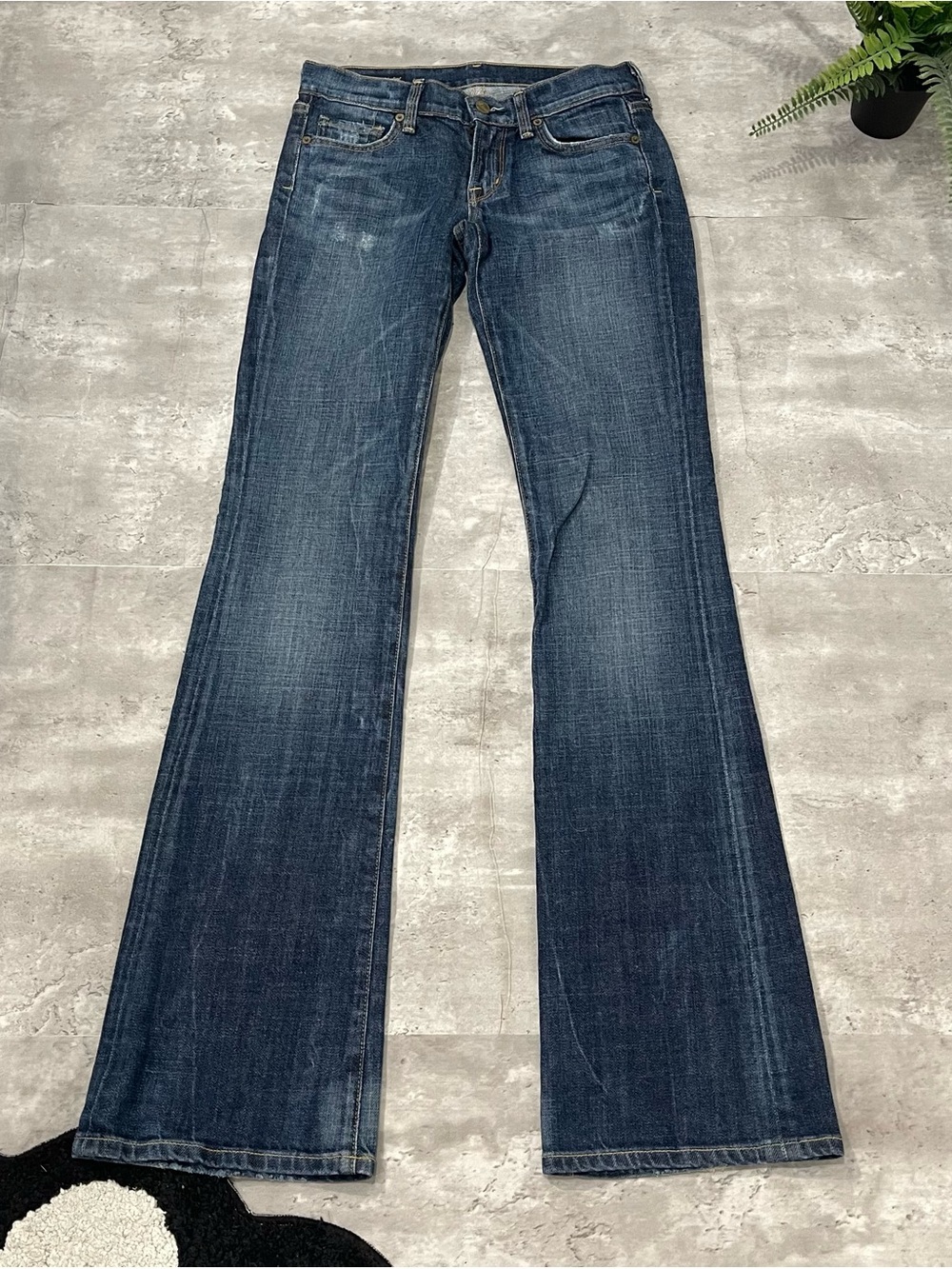 Citizens of Humanity Flare Jeans Blue Low Rise Womens 25 Made in USA